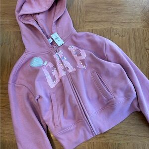 GAP Kids Sequin Pink Hoodie